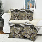 Aotearoa Iwi Waikato Tainui Pillow Cover Maori Kowhaiwhai Pattern