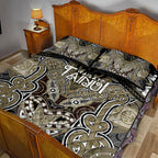 Aotearoa Iwi Waikato Tainui Quilt Bed Set Maori Kowhaiwhai Pattern