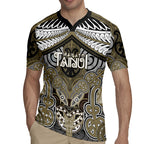 Aotearoa Iwi Waikato Tainui Personalised Rugby Jersey Maori Kowhaiwhai Pattern