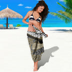 Aotearoa Iwi Waikato Tainui Sarong Maori Kowhaiwhai Pattern