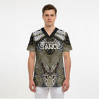 Aotearoa Iwi Waikato Tainui Personalised Scrub Top Maori Kowhaiwhai Pattern