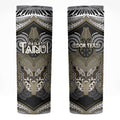 Aotearoa Iwi Waikato Tainui Personalised Skinny Tumbler Maori Kowhaiwhai Pattern
