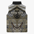 Aotearoa Iwi Waikato Tainui Personalised Sleeveless Puffer Jacket Maori Kowhaiwhai Pattern