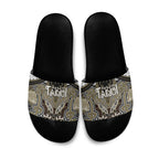 Aotearoa Iwi Waikato Tainui Slide Sandals Maori Kowhaiwhai Pattern