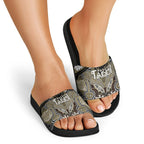 Aotearoa Iwi Waikato Tainui Slide Sandals Maori Kowhaiwhai Pattern