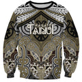 Aotearoa Iwi Waikato Tainui Personalised Sweatshirt Maori Kowhaiwhai Pattern