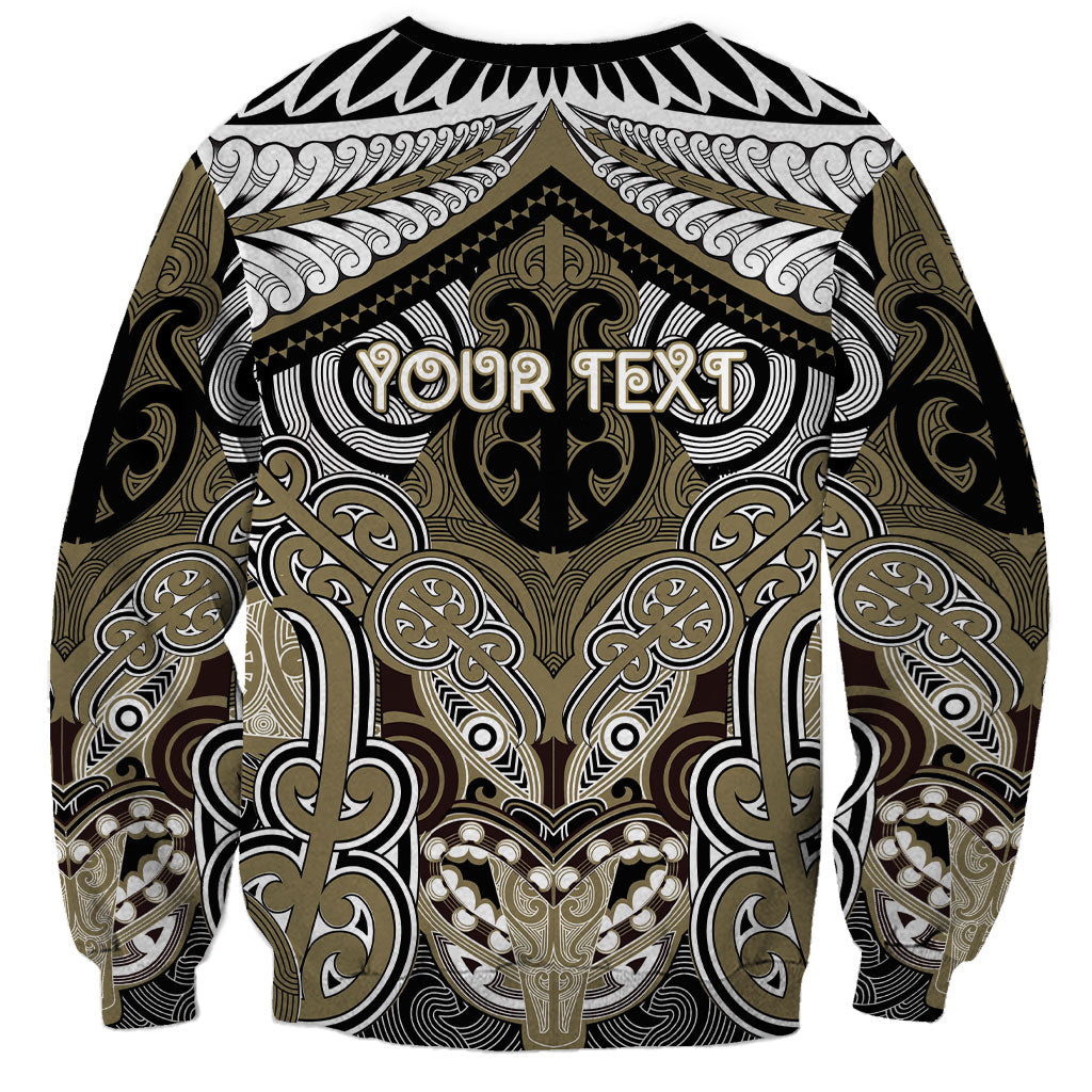 Aotearoa Iwi Waikato Tainui Personalised Sweatshirt Maori Kowhaiwhai Pattern