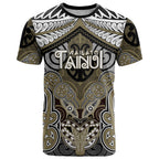 Aotearoa Iwi Waikato Tainui Personalised T Shirt Maori Kowhaiwhai Pattern