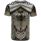 Aotearoa Iwi Waikato Tainui Personalised T Shirt Maori Kowhaiwhai Pattern