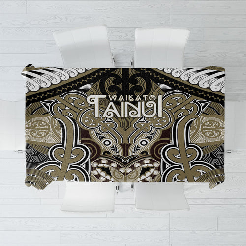 Aotearoa Iwi Waikato Tainui Tablecloth Maori Kowhaiwhai Pattern