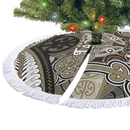 Aotearoa Iwi Waikato Tainui Tree Skirt Maori Kowhaiwhai Pattern