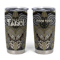 Aotearoa Iwi Waikato Tainui Personalised Tumbler Cup Maori Kowhaiwhai Pattern