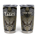 Aotearoa Iwi Waikato Tainui Personalised Tumbler Cup Maori Kowhaiwhai Pattern