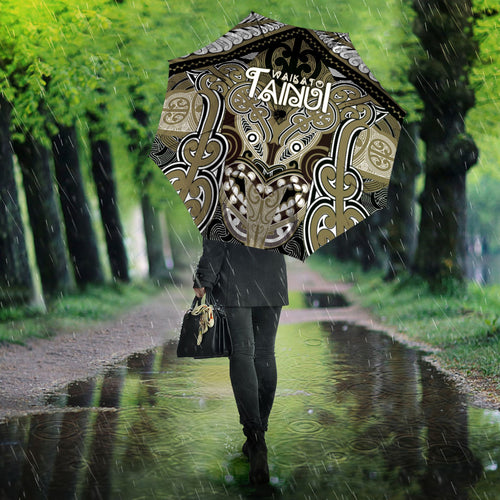 Aotearoa Iwi Waikato Tainui Umbrella Maori Kowhaiwhai Pattern