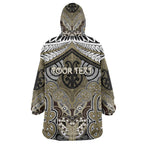 Aotearoa Iwi Waikato Tainui Personalised Wearable Blanket Hoodie Maori Kowhaiwhai Pattern