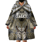 Aotearoa Iwi Waikato Tainui Personalised Wearable Blanket Hoodie Maori Kowhaiwhai Pattern