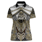 Aotearoa Iwi Waikato Tainui Personalised Women Polo Shirt Maori Kowhaiwhai Pattern