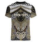 Aotearoa Iwi Waikato Tainui Personalised Women V-Neck T-Shirt Maori Kowhaiwhai Pattern