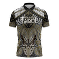 Aotearoa Iwi Waikato Tainui Personalised Zipper Polo Shirt Maori Kowhaiwhai Pattern