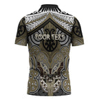 Aotearoa Iwi Waikato Tainui Personalised Zipper Polo Shirt Maori Kowhaiwhai Pattern