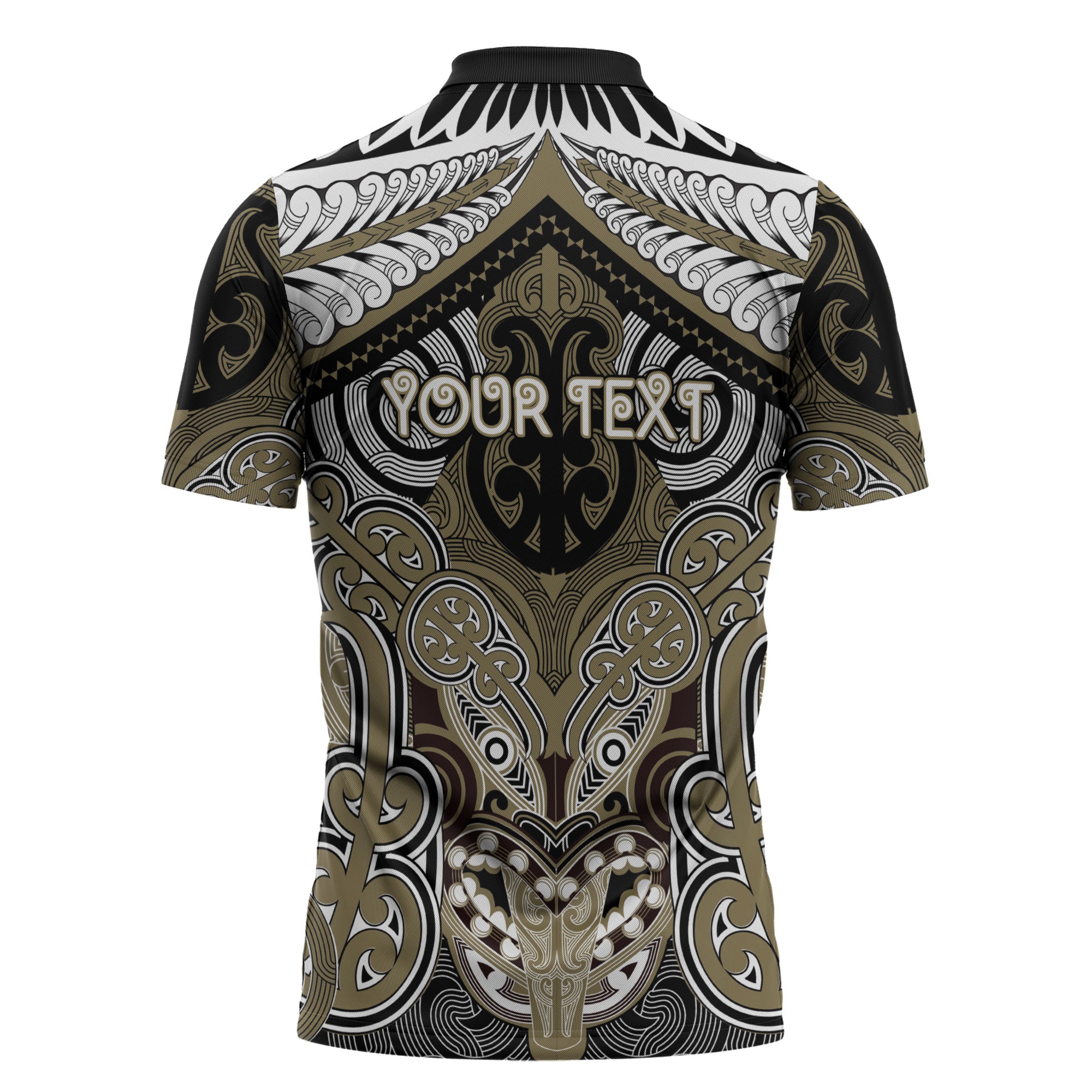 Aotearoa Iwi Waikato Tainui Personalised Zipper Polo Shirt Maori Kowhaiwhai Pattern