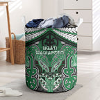 Aotearoa Iwi Ngati Maniapoto Laundry Basket Maori Kowhaiwhai Pattern