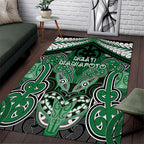 Aotearoa Iwi Ngati Maniapoto Area Rug Maori Kowhaiwhai Pattern