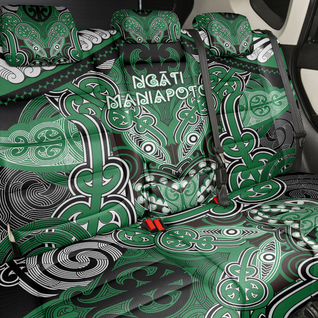 Aotearoa Iwi Ngati Maniapoto Back Car Seat Cover Maori Kowhaiwhai Pattern