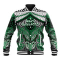 Aotearoa Iwi Ngati Maniapoto Personalised Baseball Jacket Maori Kowhaiwhai Pattern
