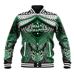 Aotearoa Iwi Ngati Maniapoto Personalised Baseball Jacket Maori Kowhaiwhai Pattern