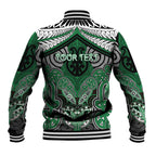 Aotearoa Iwi Ngati Maniapoto Personalised Baseball Jacket Maori Kowhaiwhai Pattern