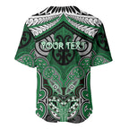 Aotearoa Iwi Ngati Maniapoto Personalised Baseball Jersey Maori Kowhaiwhai Pattern