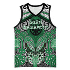 Aotearoa Iwi Ngati Maniapoto Personalised Basketball Jersey Maori Kowhaiwhai Pattern