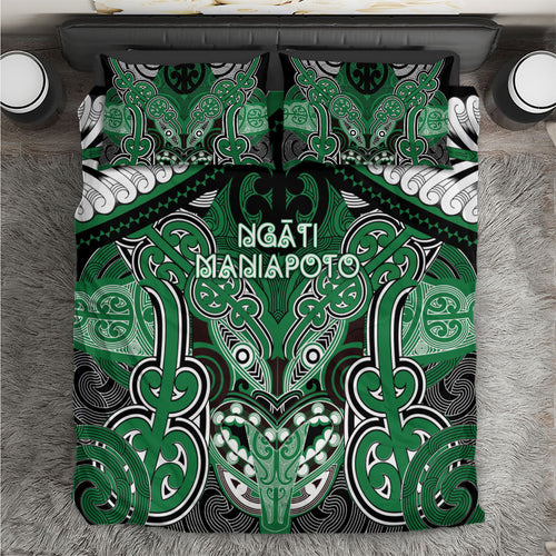 Aotearoa Iwi Ngati Maniapoto Bedding Set Maori Kowhaiwhai Pattern
