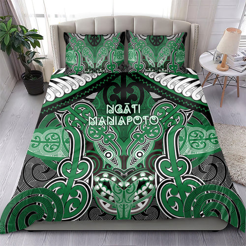 Aotearoa Iwi Ngati Maniapoto Bedding Set Maori Kowhaiwhai Pattern