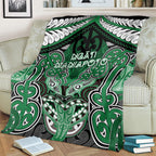 Aotearoa Iwi Ngati Maniapoto Blanket Maori Kowhaiwhai Pattern