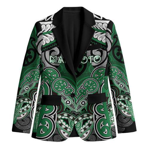 Aotearoa Iwi Ngati Maniapoto Personalised Blazer Maori Kowhaiwhai Pattern