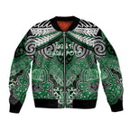Aotearoa Iwi Ngati Maniapoto Personalised Bomber Jacket Maori Kowhaiwhai Pattern