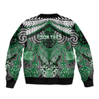 Aotearoa Iwi Ngati Maniapoto Personalised Bomber Jacket Maori Kowhaiwhai Pattern