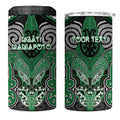 Aotearoa Iwi Ngati Maniapoto Personalised 4 in 1 Can Cooler Tumbler Maori Kowhaiwhai Pattern