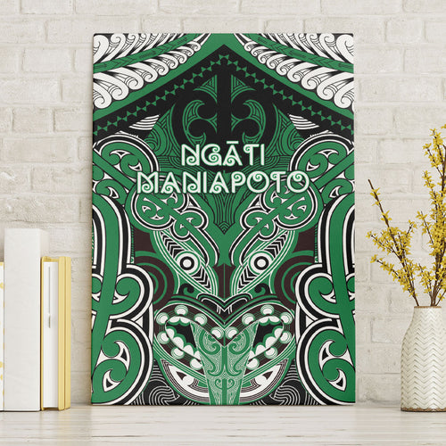Aotearoa Iwi Ngati Maniapoto Canvas Wall Art Maori Kowhaiwhai Pattern