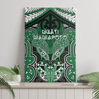 Aotearoa Iwi Ngati Maniapoto Canvas Wall Art Maori Kowhaiwhai Pattern