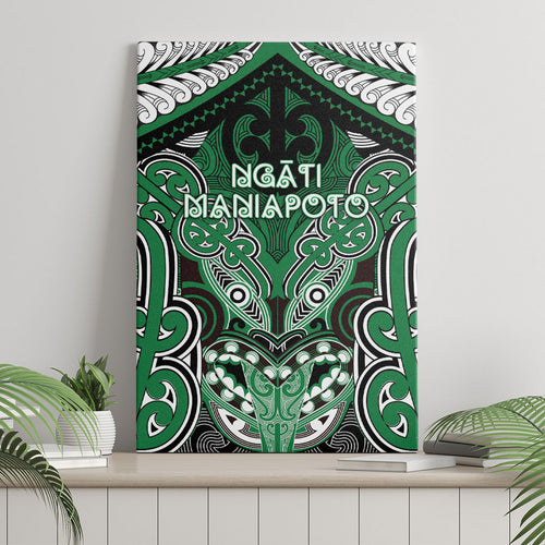 Aotearoa Iwi Ngati Maniapoto Canvas Wall Art Maori Kowhaiwhai Pattern