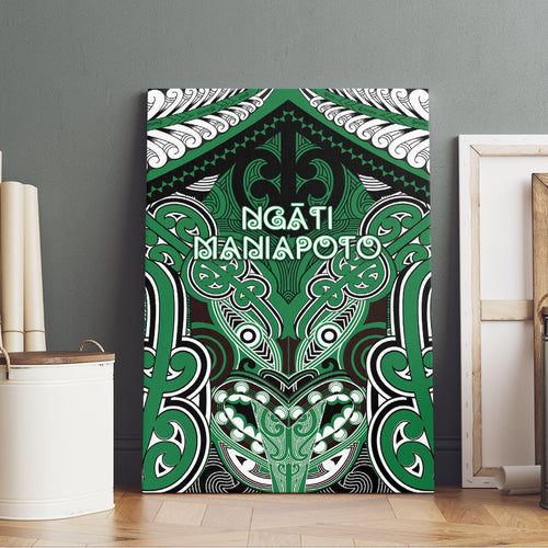 Aotearoa Iwi Ngati Maniapoto Canvas Wall Art Maori Kowhaiwhai Pattern