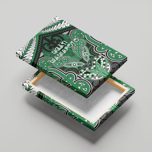 Aotearoa Iwi Ngati Maniapoto Canvas Wall Art Maori Kowhaiwhai Pattern