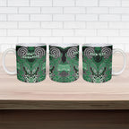 Aotearoa Iwi Ngati Maniapoto Personalised Ceramic Mug Maori Kowhaiwhai Pattern