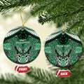 Aotearoa Iwi Ngati Maniapoto Personalised Ceramic Ornament Maori Kowhaiwhai Pattern