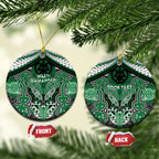 Aotearoa Iwi Ngati Maniapoto Personalised Ceramic Ornament Maori Kowhaiwhai Pattern