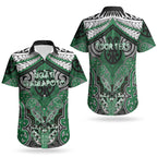 Aotearoa Iwi Ngati Maniapoto Personalised Couples Matching Tank Maxi Dress and Hawaiian Shirt Maori Kowhaiwhai Pattern