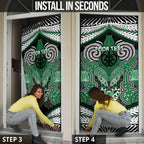 Aotearoa Iwi Ngati Maniapoto Personalised Door Cover Maori Kowhaiwhai Pattern